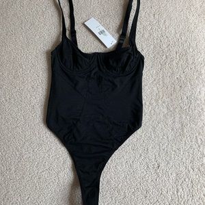 UO black underwire bodysuit